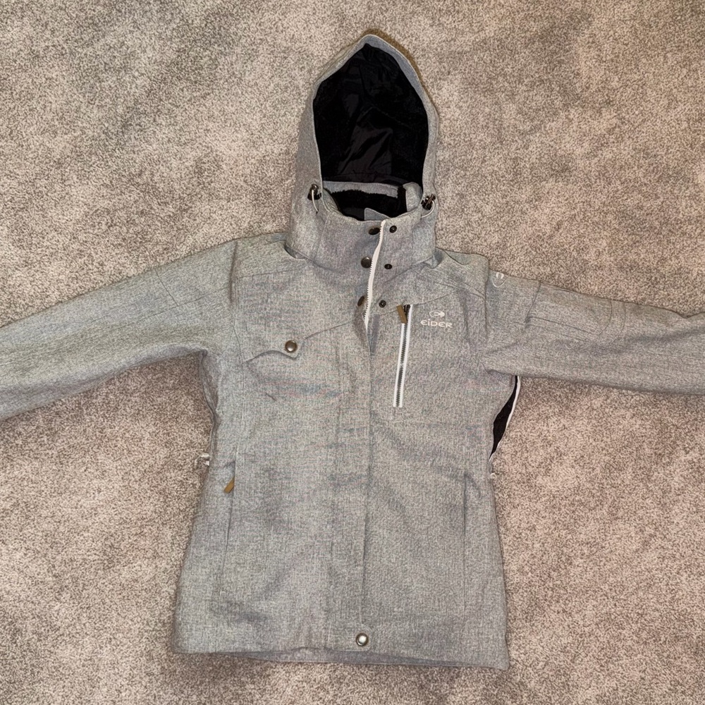 Eider Red Square 3 Insulated Gray Ski Jacket - Women's Sz 4 NWOT